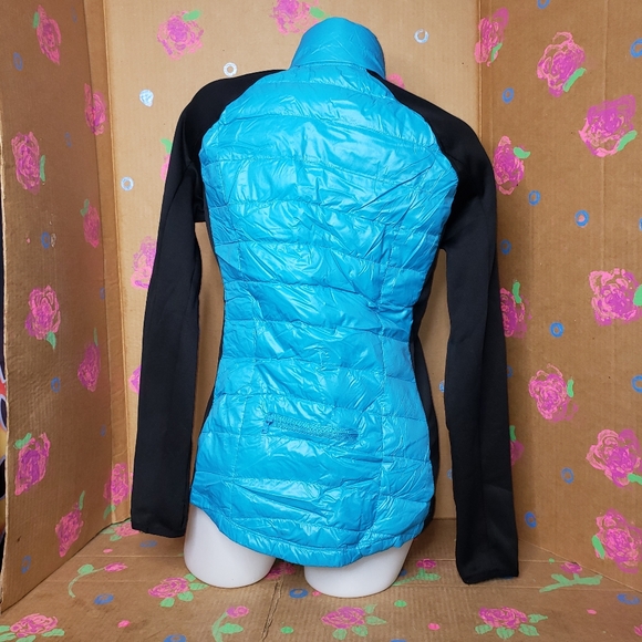 CALVIN KLEIN PERFORMANCE DUCK DOWN JACKET BLUE / BLACK SIZE MEDIUM - Picture 3 of 12